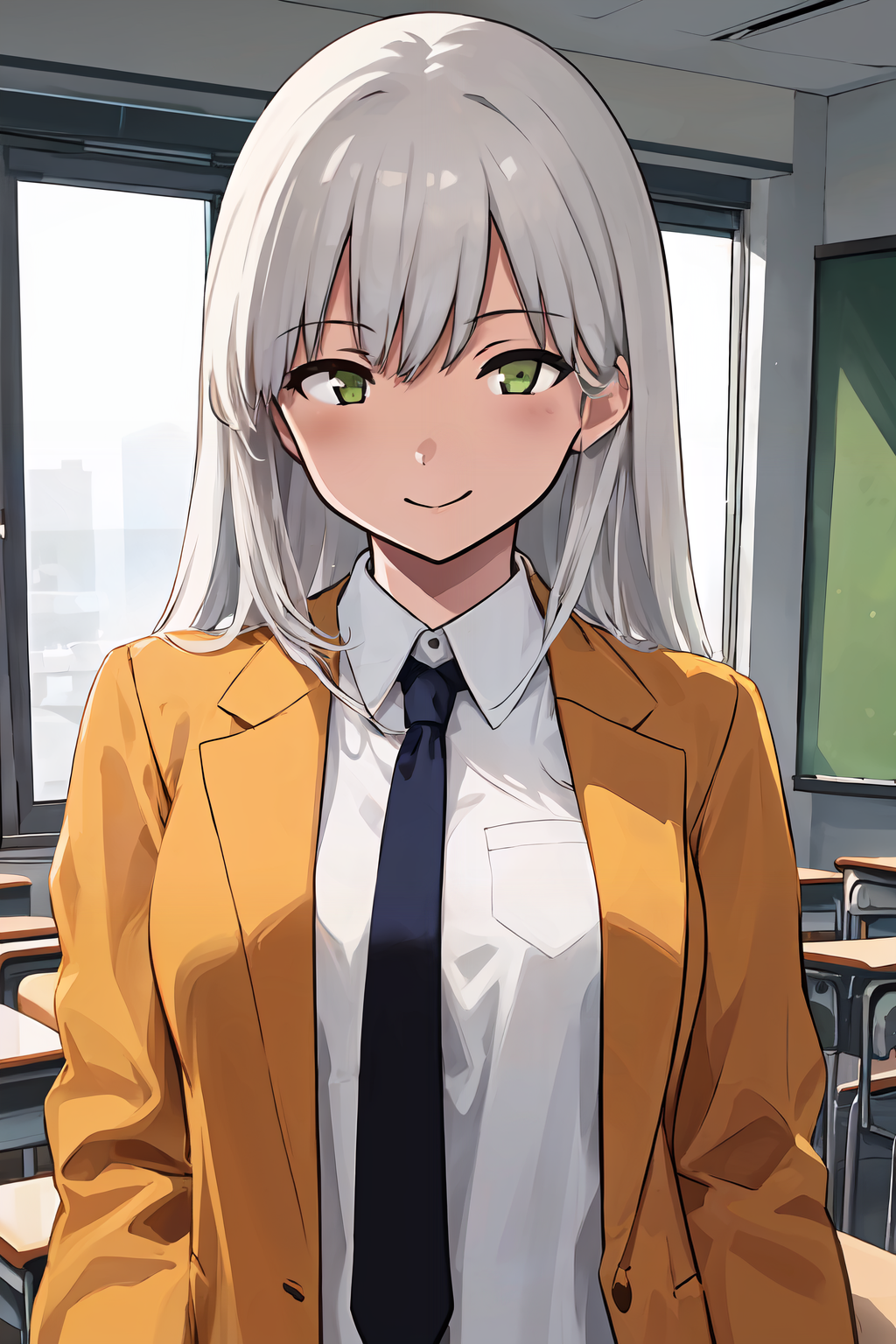 00205-2705512560-(masterpiece, best quality), ShibafuCSA,_BREAK, 1girl, solo, white school uniform, yellow jacket, open jacket, brown tie, green.png